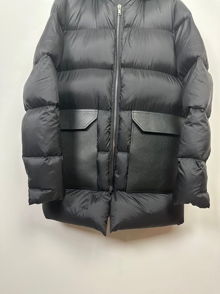 FW17 'GLITTER' Leather Pocket Puffer Jacket – SHOPTHROAT.COM
