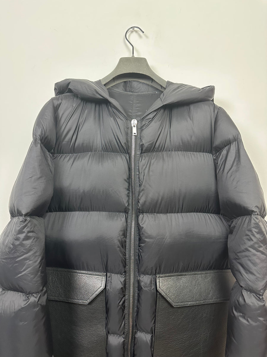 FW17 'GLITTER' Leather Pocket Puffer Jacket – SHOPTHROAT.COM