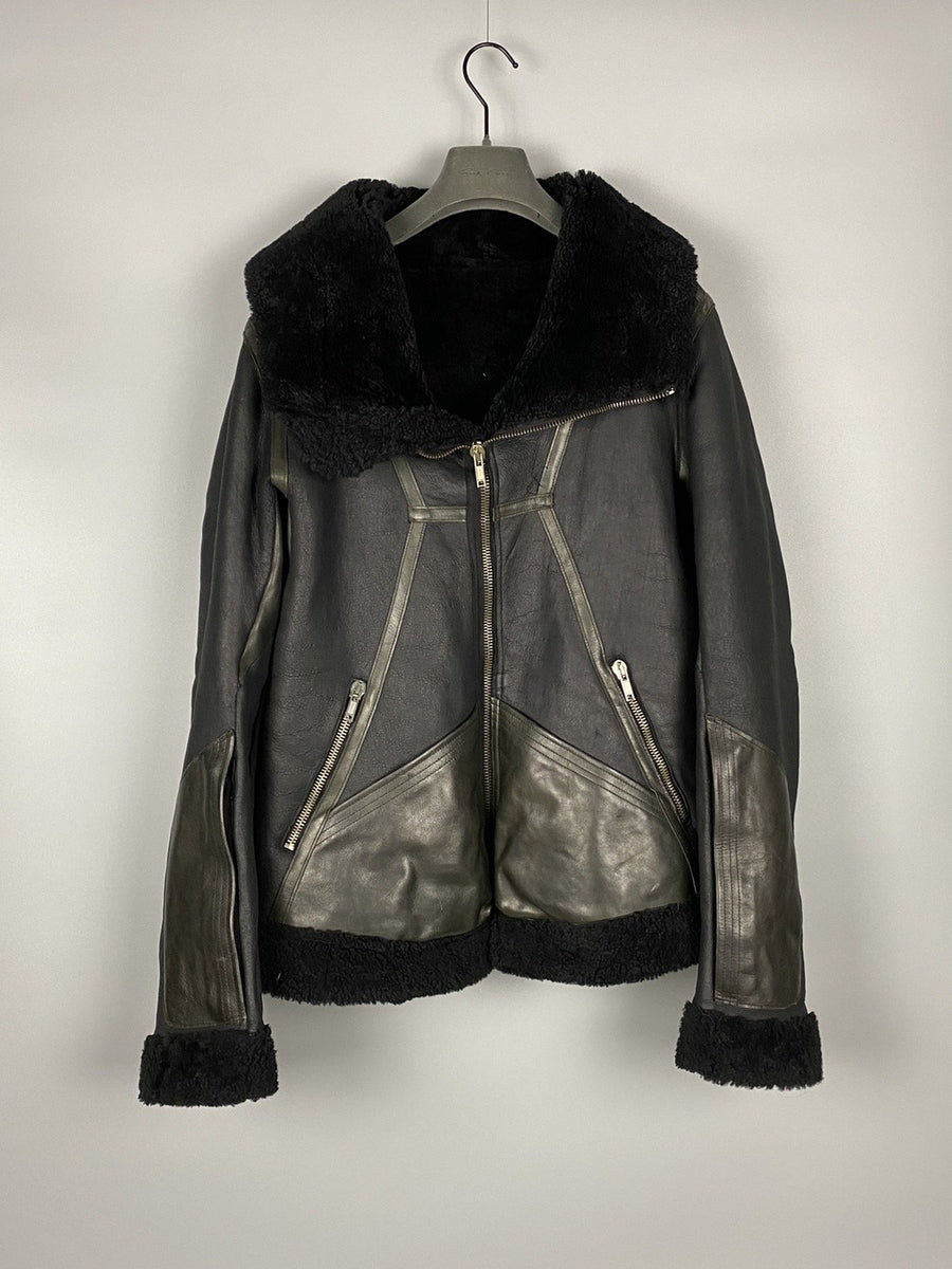 Shearling Rick Owens Geo Jacket Rick Owens FW08 Stag Fur Collar