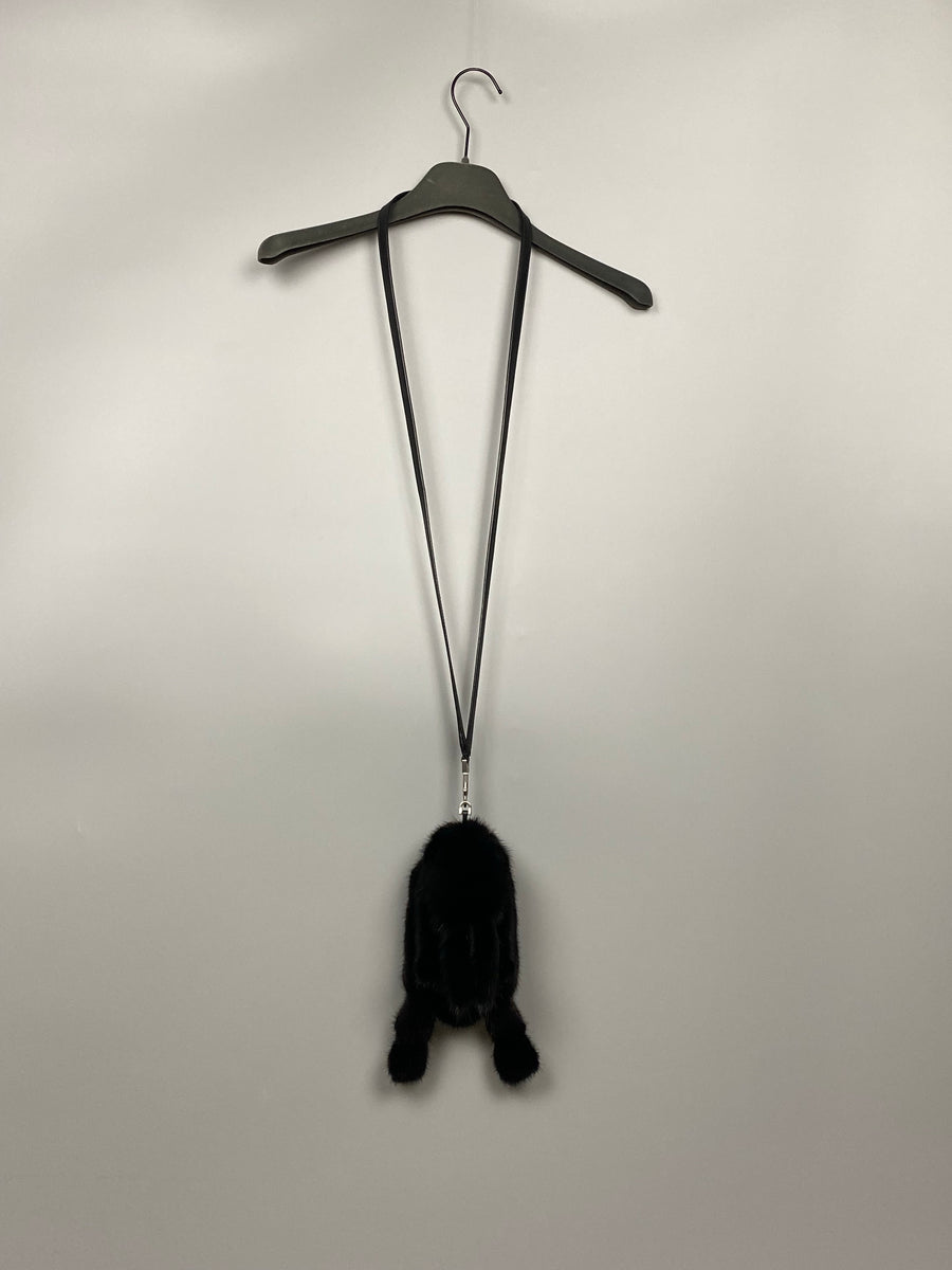 Rick Owens / リックオウエンス | HUN FAT BUNNY ファー ショルダーバッグ | ライトブルー | レディース Rick Owens - Rick Owens / リックオウエンス | HUN FAT BUNNY ファー