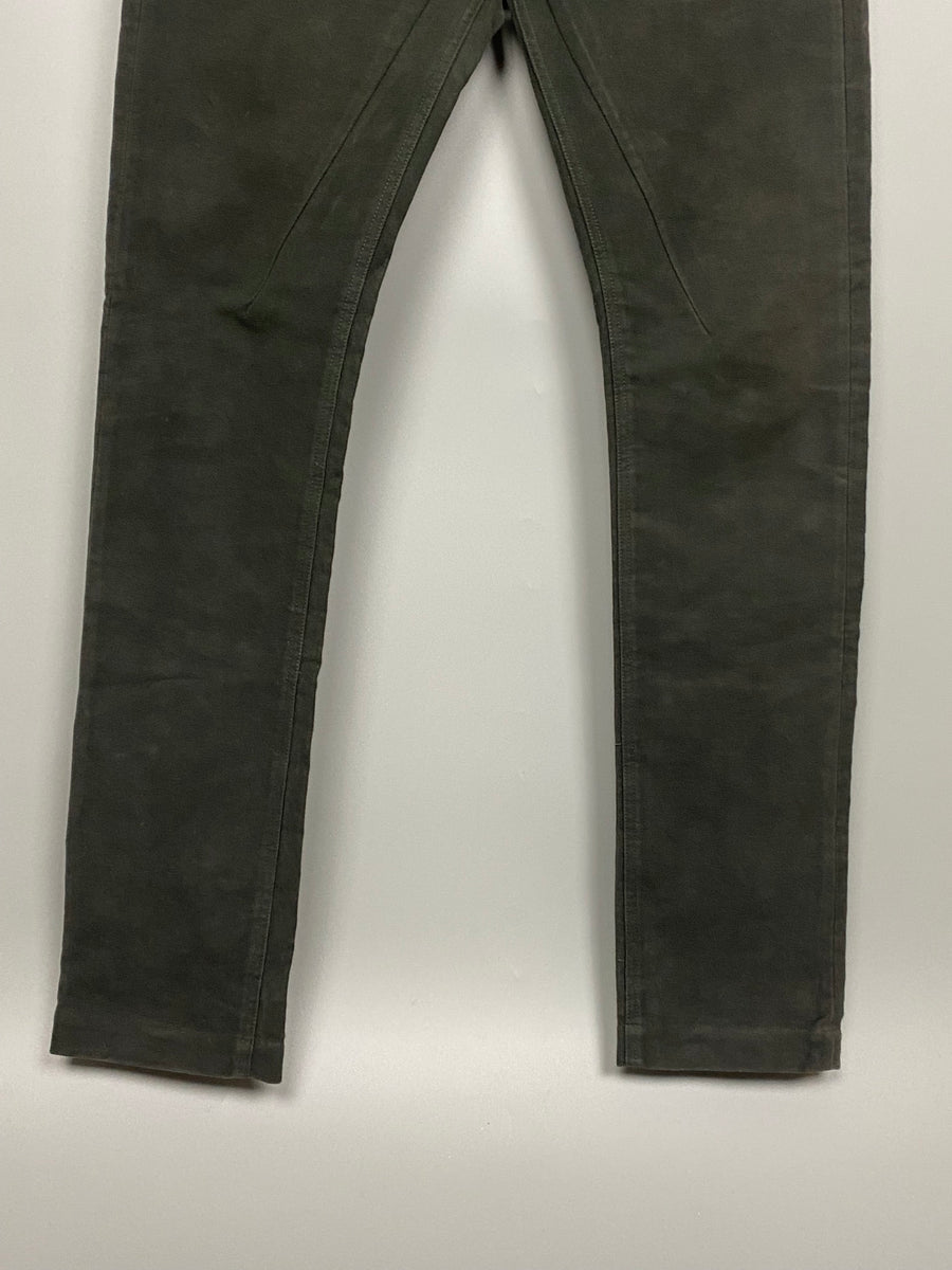 FW13 ‘PLINTH’ Petrol Moleskin Detroit Cuts