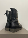 SS20 ‘TECUATL’ Megalace Pentalace Crepe Sole Boots
