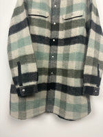 FW22 ‘STROBE’ Pearl Plaid Jumbo Overshirt