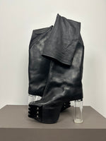 FW23 ‘LUXOR’ Thigh High Flared Grill Kiss Boots