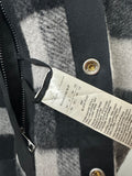 FW25 ‘CONCORDIANS’ Black/White Wool Plaid Overshirt