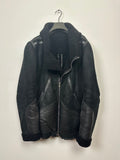 FW17 ‘GLITTER’ Lamb Shearling Geo Jacket