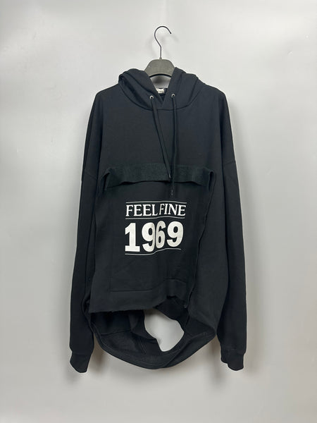 SS17 Feel Fine 1969 Slashed Pullover Hoodie