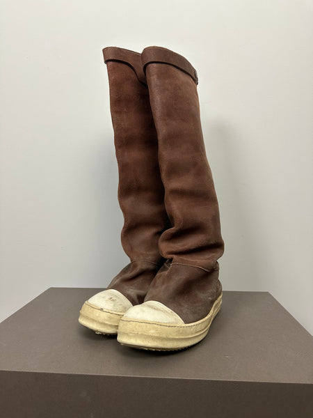 FW14 ‘MOODY’ Reverse Leather Elephant Boots