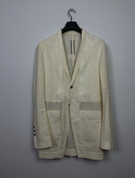 SS22 ‘FOGACHINE’ Zanlight Wool Sheer Blazer