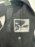 Shredded Denim Trucker Cutoffs