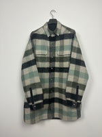 FW22 ‘STROBE’ Pearl Plaid Jumbo Overshirt