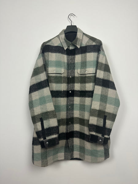 FW22 ‘STROBE’ Pearl Plaid Jumbo Overshirt