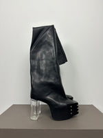 FW23 ‘LUXOR’ Thigh High Flared Grill Kiss Boots