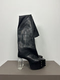 FW23 ‘LUXOR’ Thigh High Flared Grill Kiss Boots