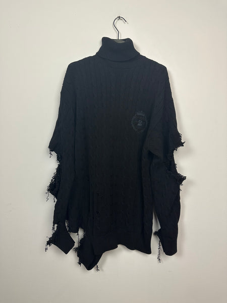 Thrashed Varsity Knit Sweater