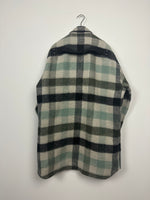 FW22 ‘STROBE’ Pearl Plaid Jumbo Overshirt