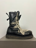 SS20 ‘TECUATL’ Megalace Pentalace Crepe Sole Boots