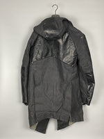 FW13-14 Leather Sleeve Hooded Parka