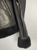 FW08 STAG Mixed Leather Shearling Geo Jacket