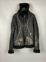 FW08 STAG Mixed Leather Shearling Geo Jacket