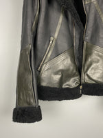 FW08 STAG Mixed Leather Shearling Geo Jacket