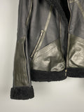 FW08 STAG Mixed Leather Shearling Geo Jacket
