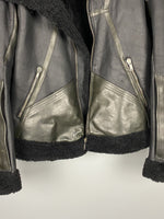 FW08 STAG Mixed Leather Shearling Geo Jacket