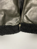 FW08 STAG Mixed Leather Shearling Geo Jacket