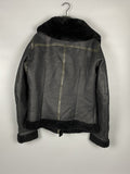 FW08 STAG Mixed Leather Shearling Geo Jacket