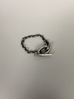 Blackened Sterling Chain Link Bracelet