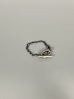 Blackened Sterling Chain Link Bracelet