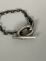 Blackened Sterling Chain Link Bracelet