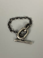 Blackened Sterling Chain Link Bracelet