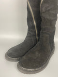 FW11 LIMO Reverse Leather Spiral Zip Boot