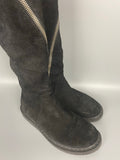 FW11 LIMO Reverse Leather Spiral Zip Boot