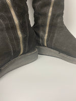 FW11 LIMO Reverse Leather Spiral Zip Boot