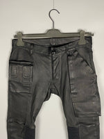 FW14 'MOODY' No-flap Lambskin Memphis Pants