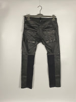 FW14 'MOODY' No-flap Lambskin Memphis Pants