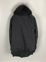 Raccoon Fur Collar Exploder Funnel Neck Jacket