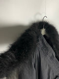 Raccoon Fur Collar Exploder Funnel Neck Jacket