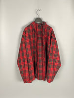 FW18 Oversized Hooded Zip Flannel