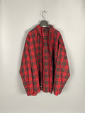 FW18 Oversized Hooded Zip Flannel