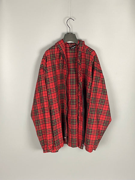 FW18 Oversized Hooded Zip Flannel