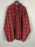 FW18 Oversized Hooded Zip Flannel