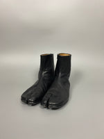 Zip Closure Tabi Leather Socks