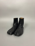 Zip Closure Tabi Leather Socks