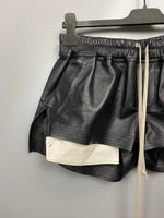 SS22 ‘FOGACHINE’ Leather Microshorts
