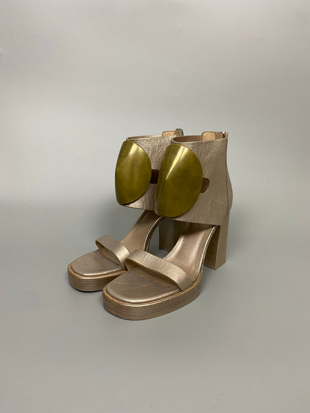 SS13 ‘ISLAND’ Gold Embellished Heeled Sandals