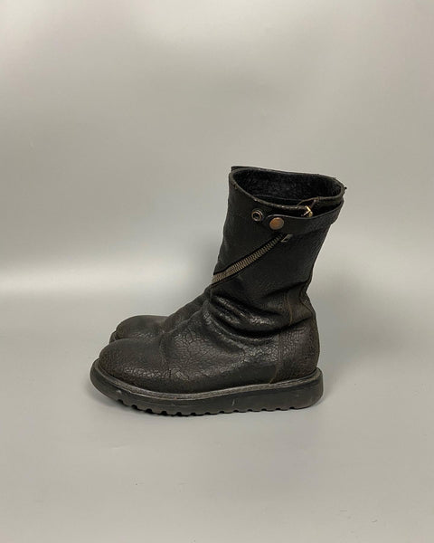 Rick owens spiral zip 2025 boots