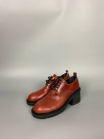 Reverse Leather Heeled Derbies